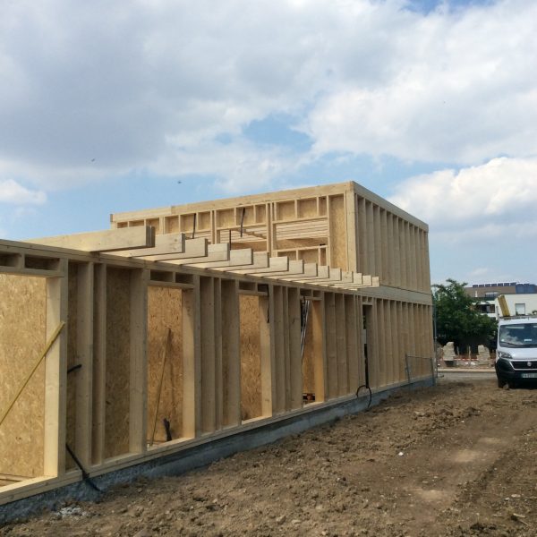 structure maison ossature bois - Vendenheim Alsace